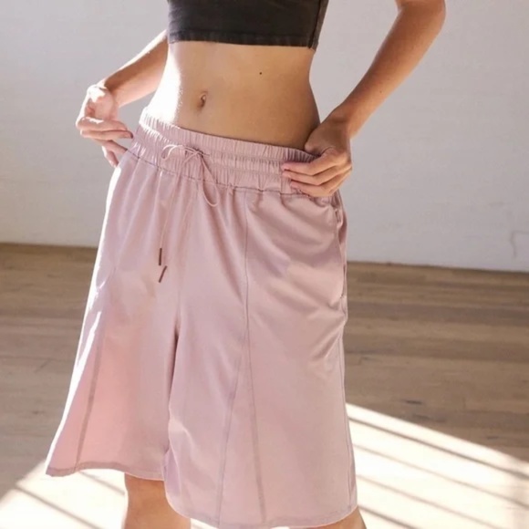 FP Movement by Free People Pants - FP Movement Free People Bring Your Game Long High Waist Active Shorts Mauve Sz S
